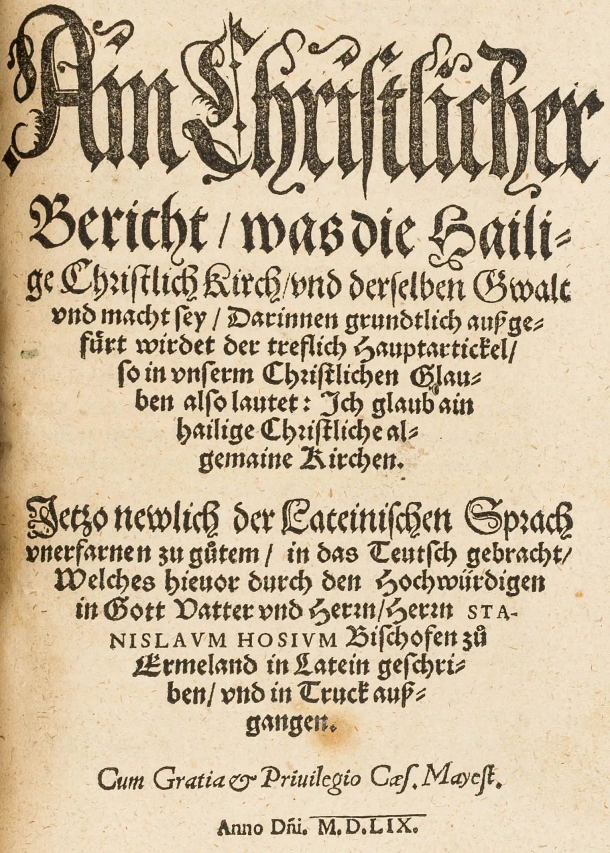 Hosius, Stanislaus – 三篇基督教对话与教导：论平信徒是否应领受祭坛至圣圣事于两种…