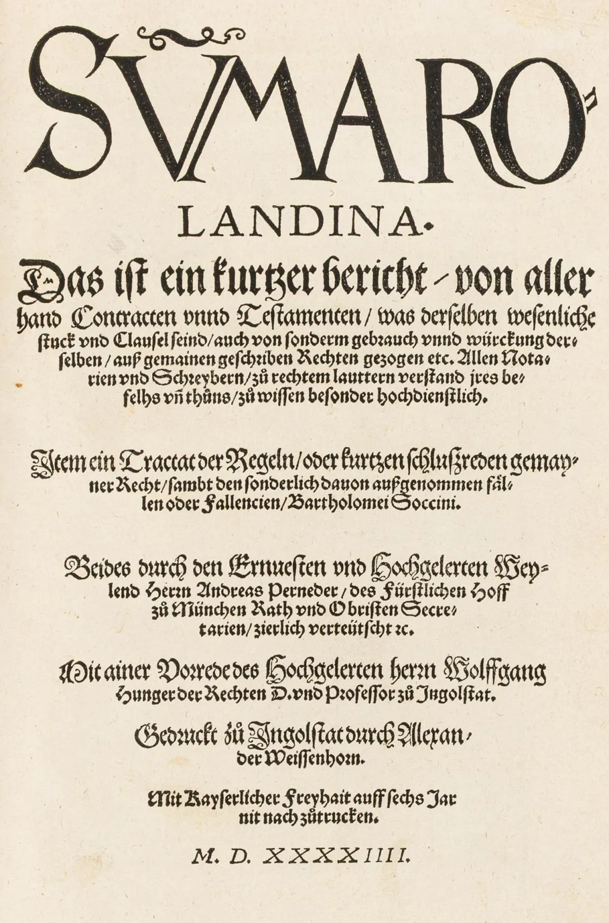 Rolandinus de Passageriis – Suma Ro-Landina。关于各类契约与遗嘱的简要报告