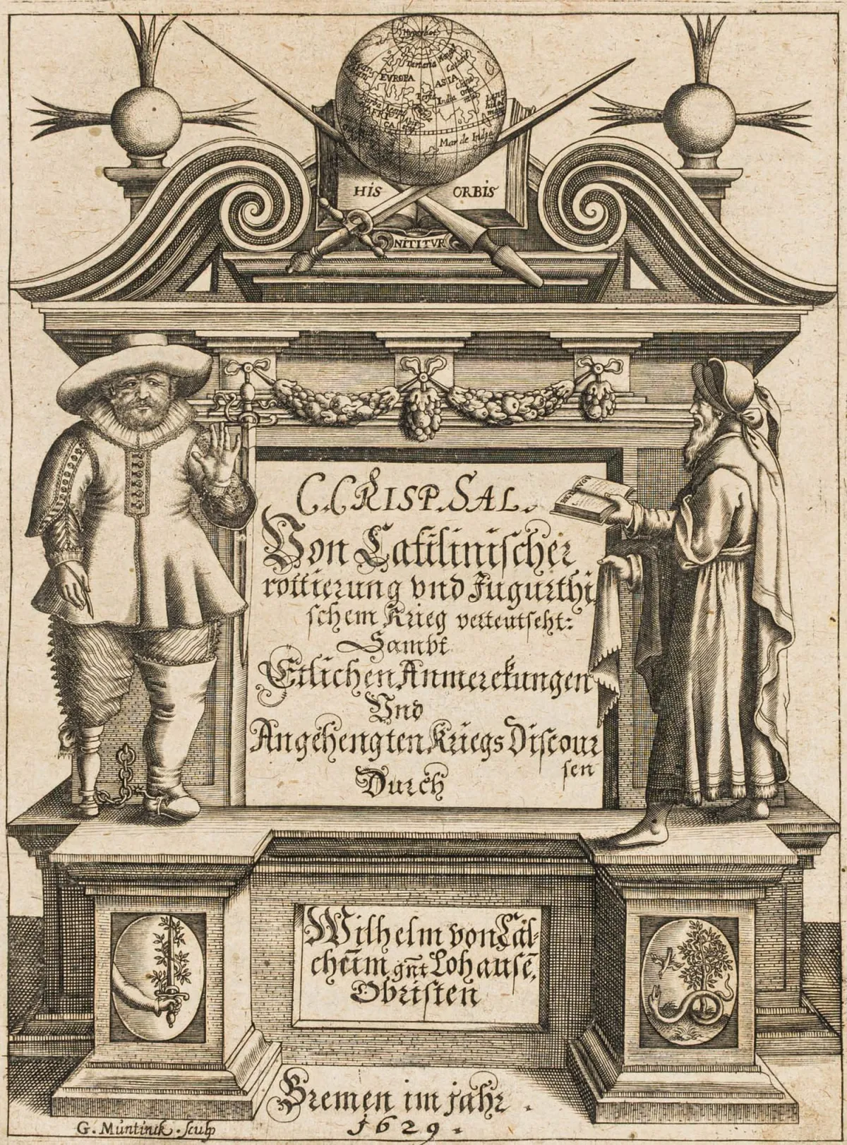 Sallustius, Crispus Gaius – 关于喀提林阴谋与朱古达战争之德译：附若干…