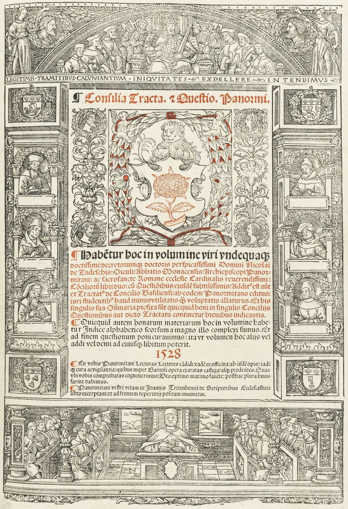 Tudeschis, Nicolaus de – Consilia Tractatus et Questiones Panormitani. Lyon, Marechal, 1528