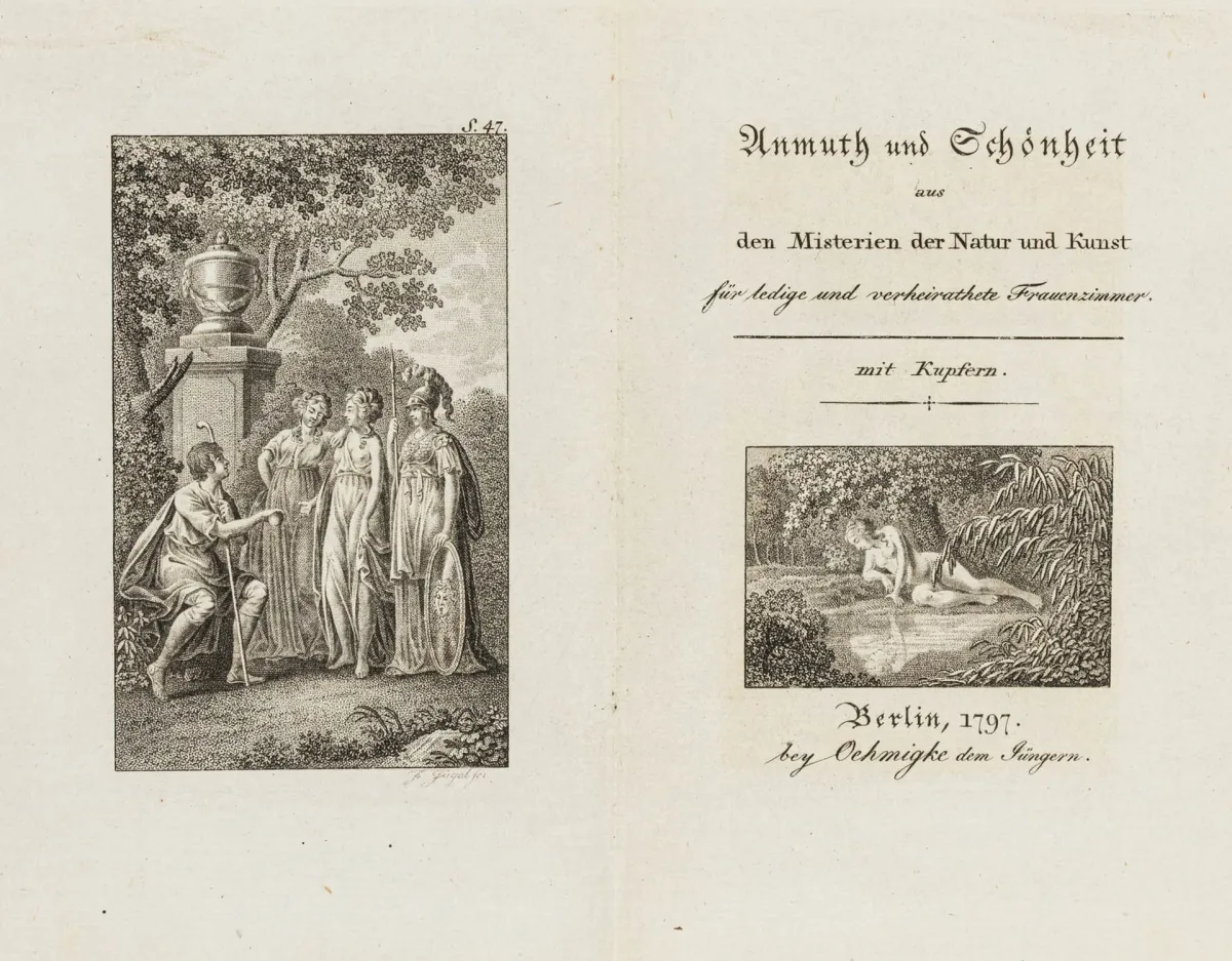 Flittner, Christian Gottfried – 自然与艺术奥秘中的优雅与美丽，供未婚和已婚女性阅读。附…