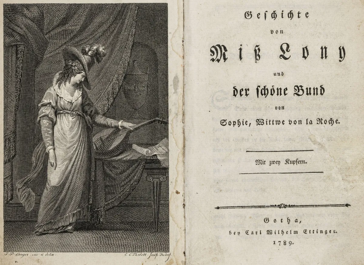 La Roche, Sophie von – Geschichte von Miß Lony und der schöne Bund von Sophie, Wittwe von la Roche。附E. C. Thelott的2幅铜版画。