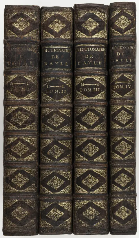 Leksika – Bayle, Pierre. Dictionaire historique et critique. 3. utgave, rettet og økt av forfatteren. (Red. Prosper…