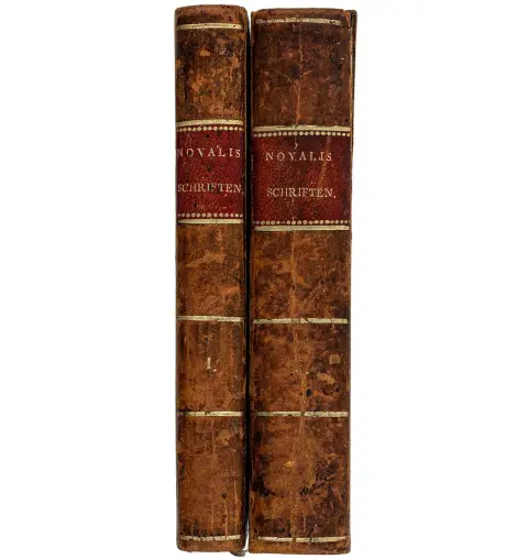Novalis (det vil si: Fr. von Hardenberg) – Skrifter. Utgitt av Ludwig Tieck og Friedrich Schlegel. 2 bind. Berlin, bokhandel…