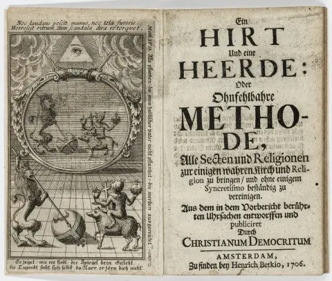 धर्मशास्त्र – Dippel, Johann Conrad. एक चरवाहा और एक झुंड: या सभी संप्रदायों और धर्मों को एकमात्र सच्चे चर्च… तक लाने की अचूक विधि