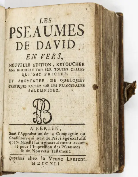 Teologi - Huguenotterne – Les pseaumes de David en vers. Nouvelle édition, retouchée une dernière fois sur toutes celles qui ont précédé et…
