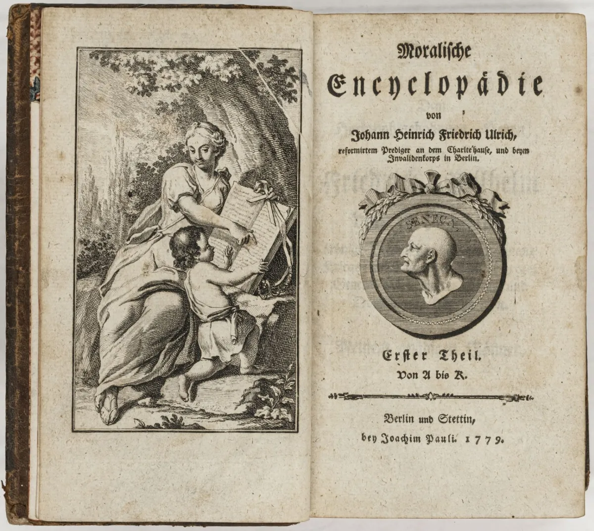 Ulrich, Johann Heinrich Friedrich – 道德百科全书。3卷。附雕刻卷首插图和3幅雕刻书名装饰。柏林…