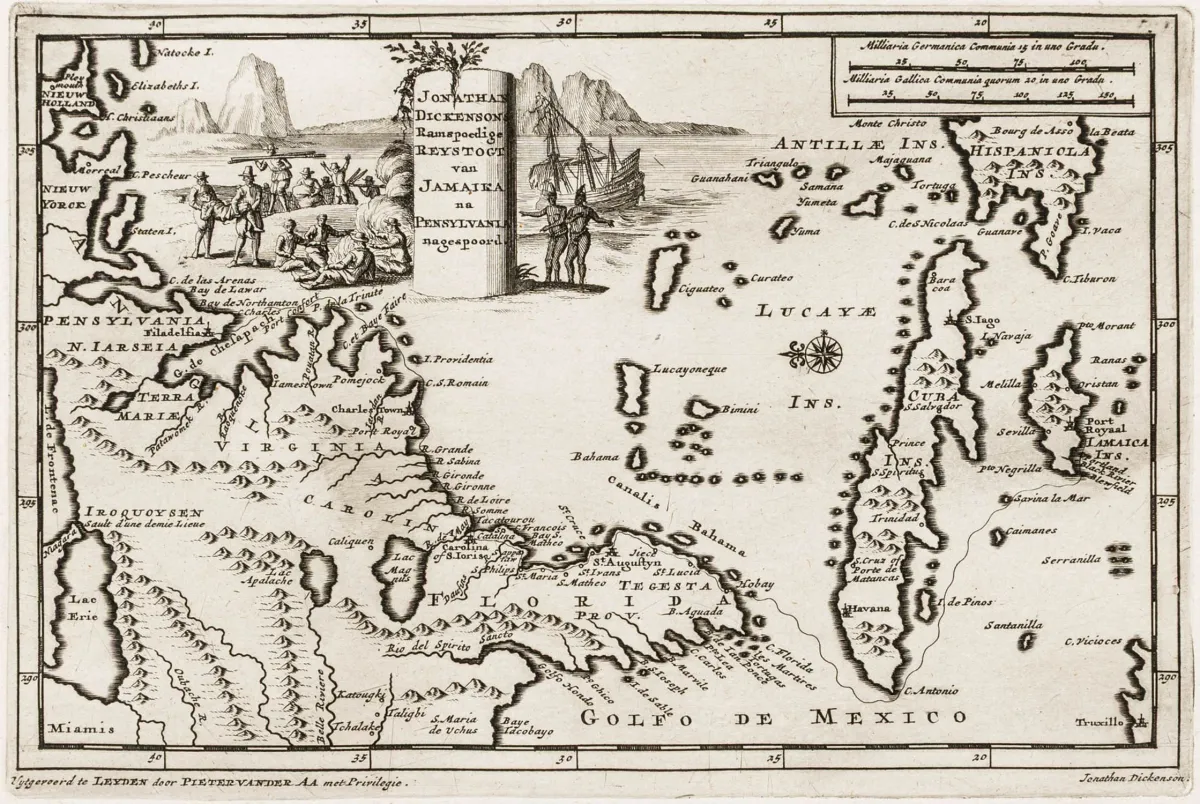 地图集 – Aa, Pieter van der。选自《Naaukeurige Versameling der Gedenk-waardigste Zee en Land-reysen, na…》的113幅铜版地图合集。