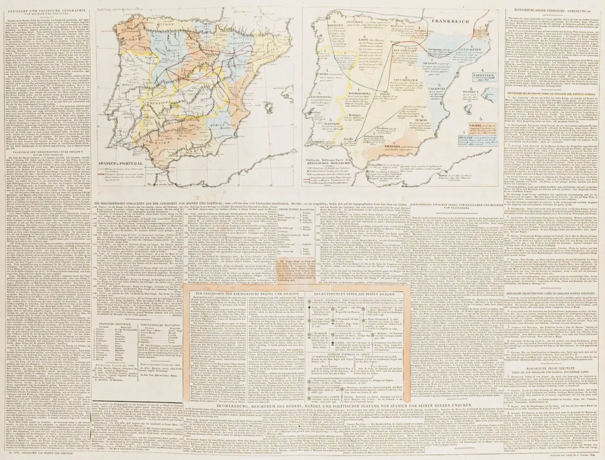 地图集 – Las Cases, Emmanuel Auguste de. 历史-谱系-地理-统计地图集。翻译、改进、部分…