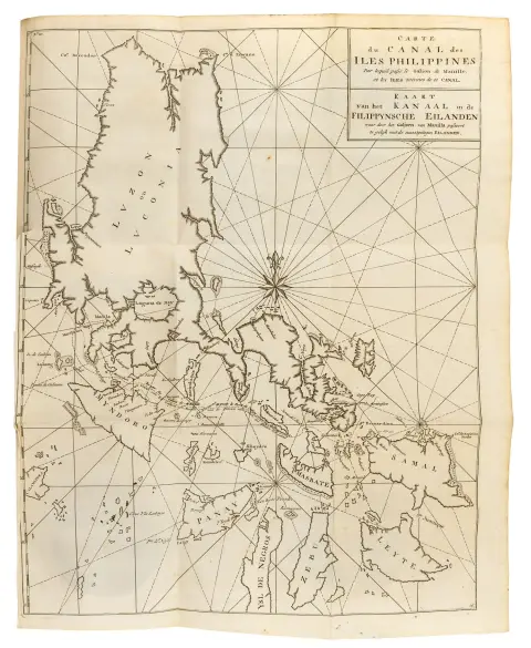 Generelt – Anson, George. Rejse rundt om verden, som han som øverstkommanderende over en eskadre af ... krigsskibe, der var sendt ud på en ekspedition til Sydhavet, udførte i årene 1740, 41, 42, 43, 44, sammenstillet ud fra hans optegnelser og dokumenter ... af Richard Waltern ... oversat til tysk. Med 13 (11 foldede) kobberkort, 1 foldet plan og 20 stukkne foldetavler. Leipzig og Göttingen, Vandenhoeck, 1749. XL