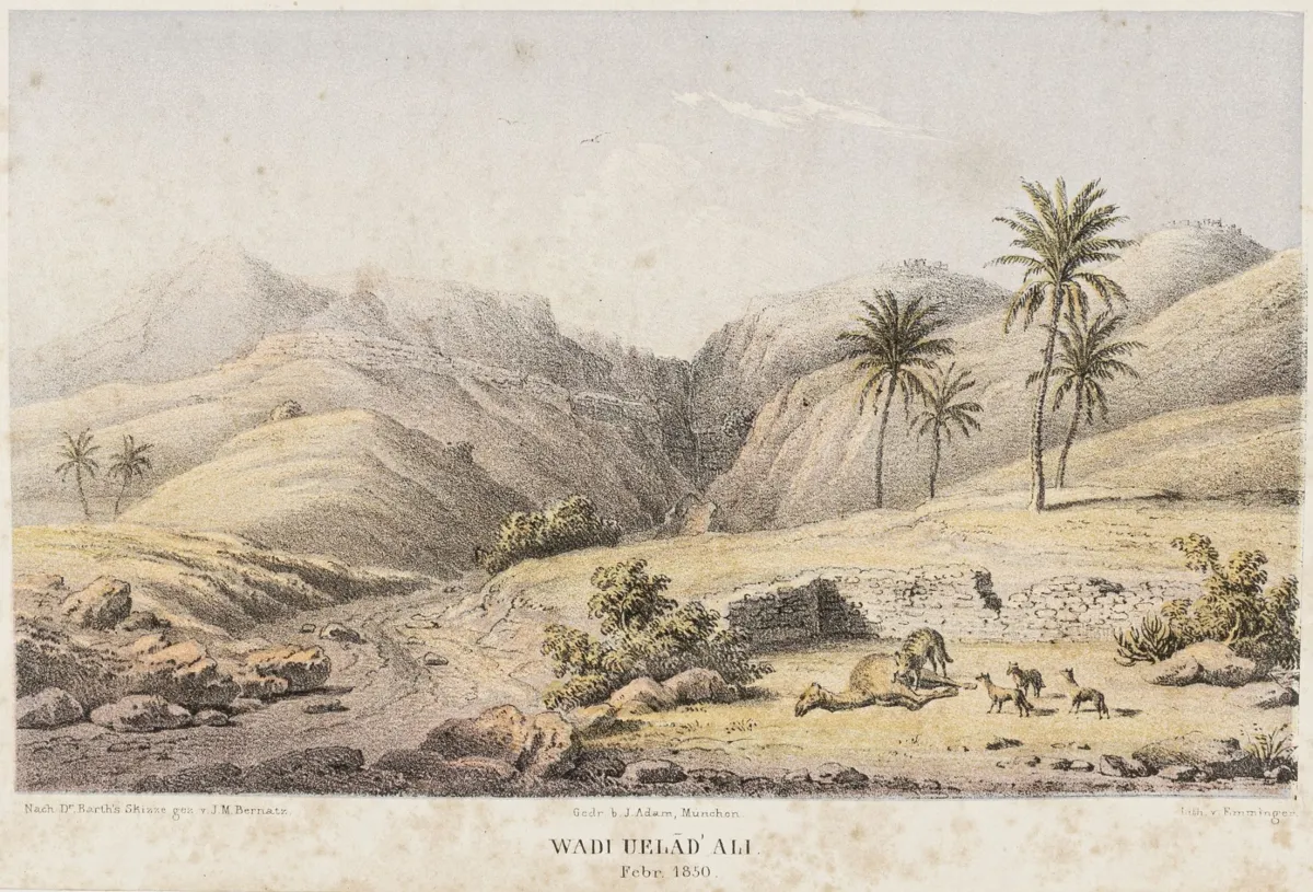 非洲 – Barth, Heinrich. 1849至1855年北非和中非的旅行与发现。其受……委托所进行旅行的日记