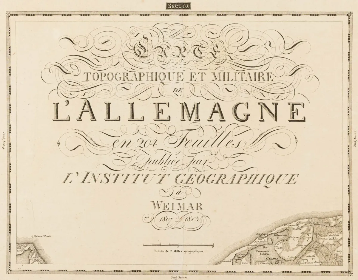 Duitsland – Topografisch-militaire kaart van Duitsland in 204 secties...