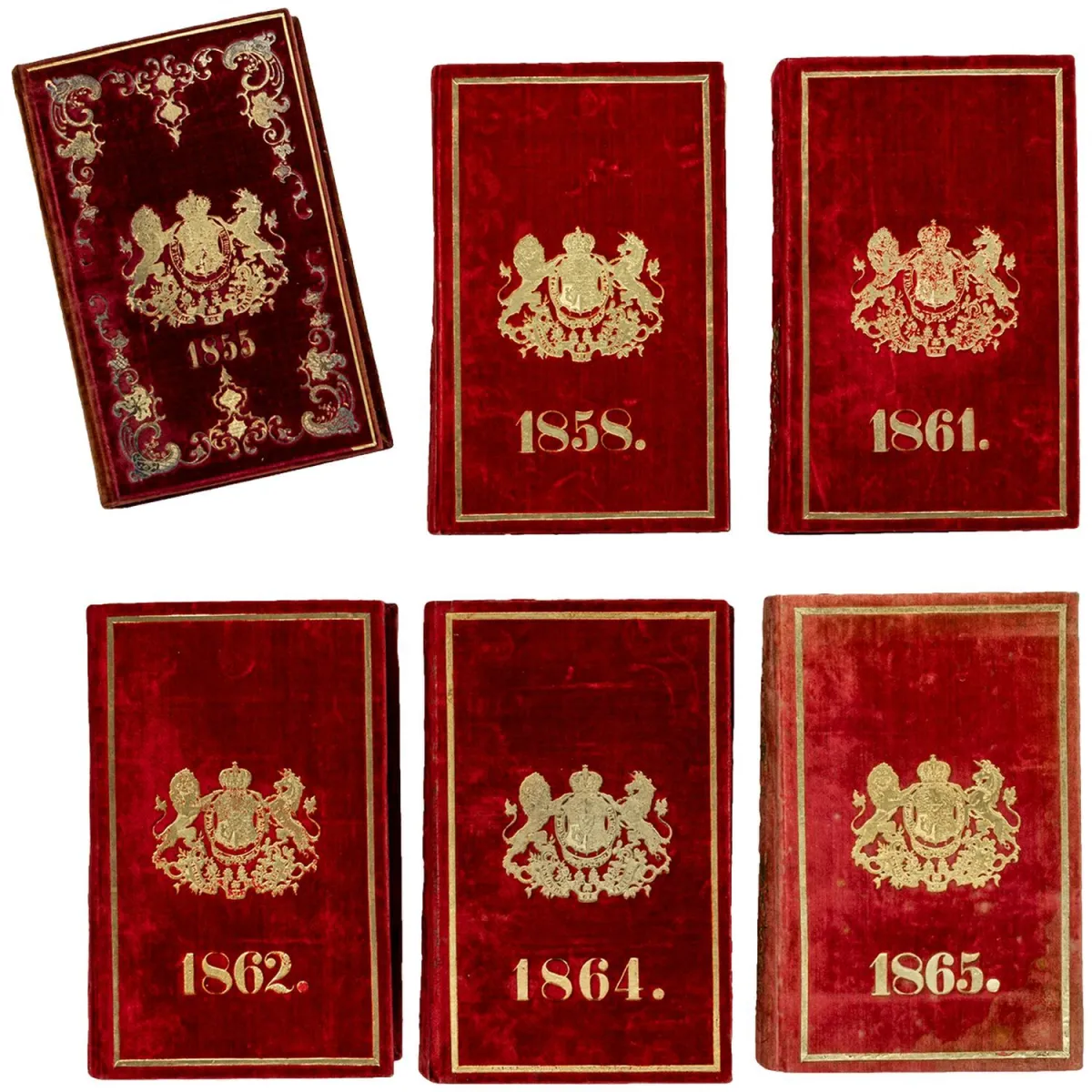 德国 - 下萨克森 – 1855年（及1858、1861、1862、1864、1865年）汉诺威皇家首都及驻地城市地址簿。6...