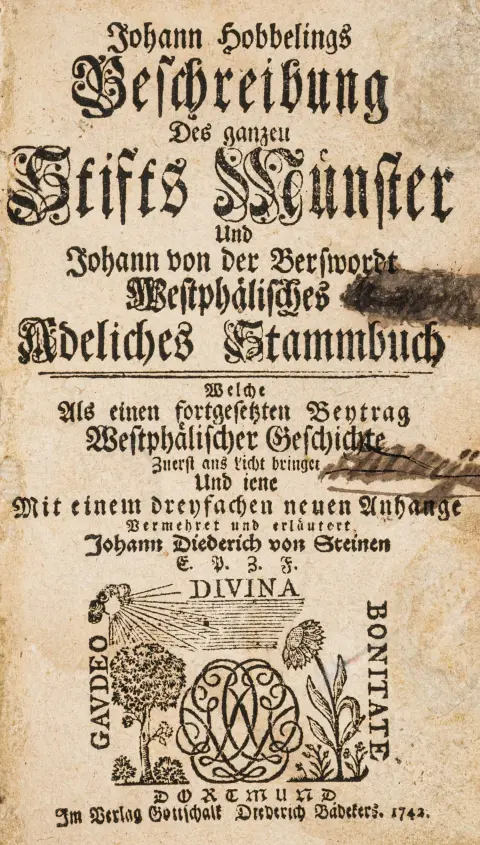Tyskland - Nordrhein-Westfalen – Hobbeling, Johann. Beschreibung des ganzen Stifts Münster und Johann von der Berswordt Westphälisches…