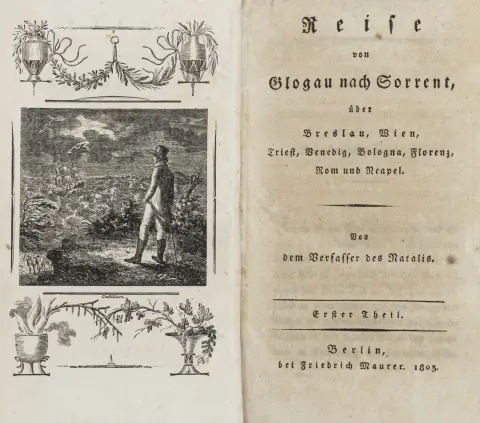 Europa - Italien – Benkowitz, Carl Friedrich. Rejse fra Glogau til Sorrent, over Breslau, Wien, Triest, Venedig, Bologna, Firenze, Rom...