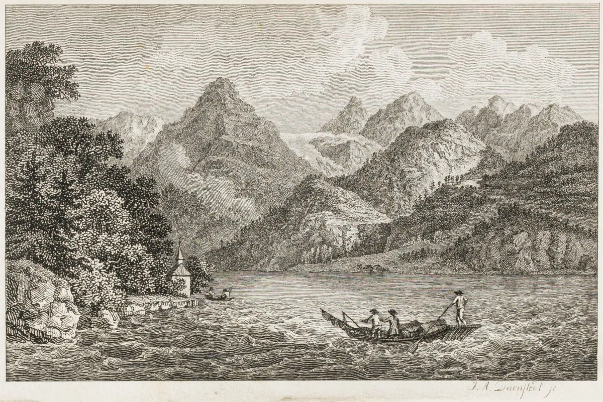 欧洲 - 瑞士 – Brun, Friederike。穿越东部、南部和意大利语区瑞士的旅行日记。编写于...