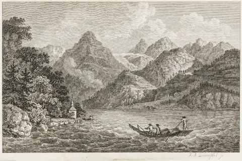 Europa - Schweiz – Brun, Friederike. Dagbog fra en rejse gennem det østlige, sydlige og italienske Schweiz. Udarbejdet i...