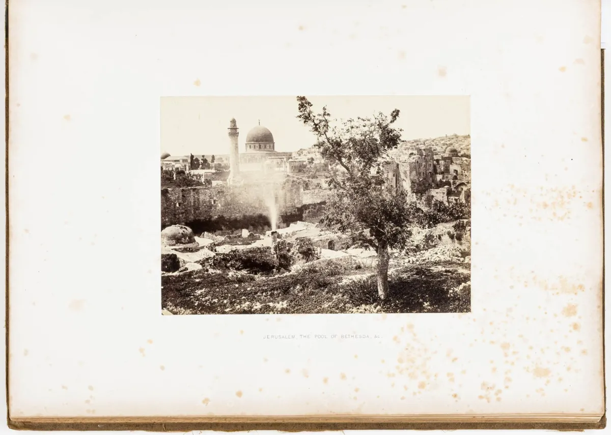 东方 - 巴勒斯坦 – Frith, Francis. Sinai and Palestine. 附石印书名页带蛋白照片小插图及36幅装裱…