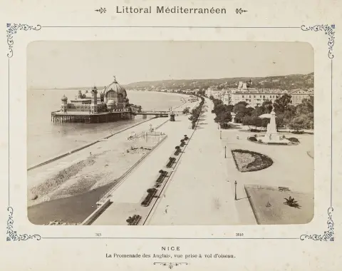 Ranska – Alpes-Maritimes, Cannes - Nizza - Monaco - Menton. (Kansiteksti). Albumi, jossa 36 alkuperäistä valokuvaa. Vintages.