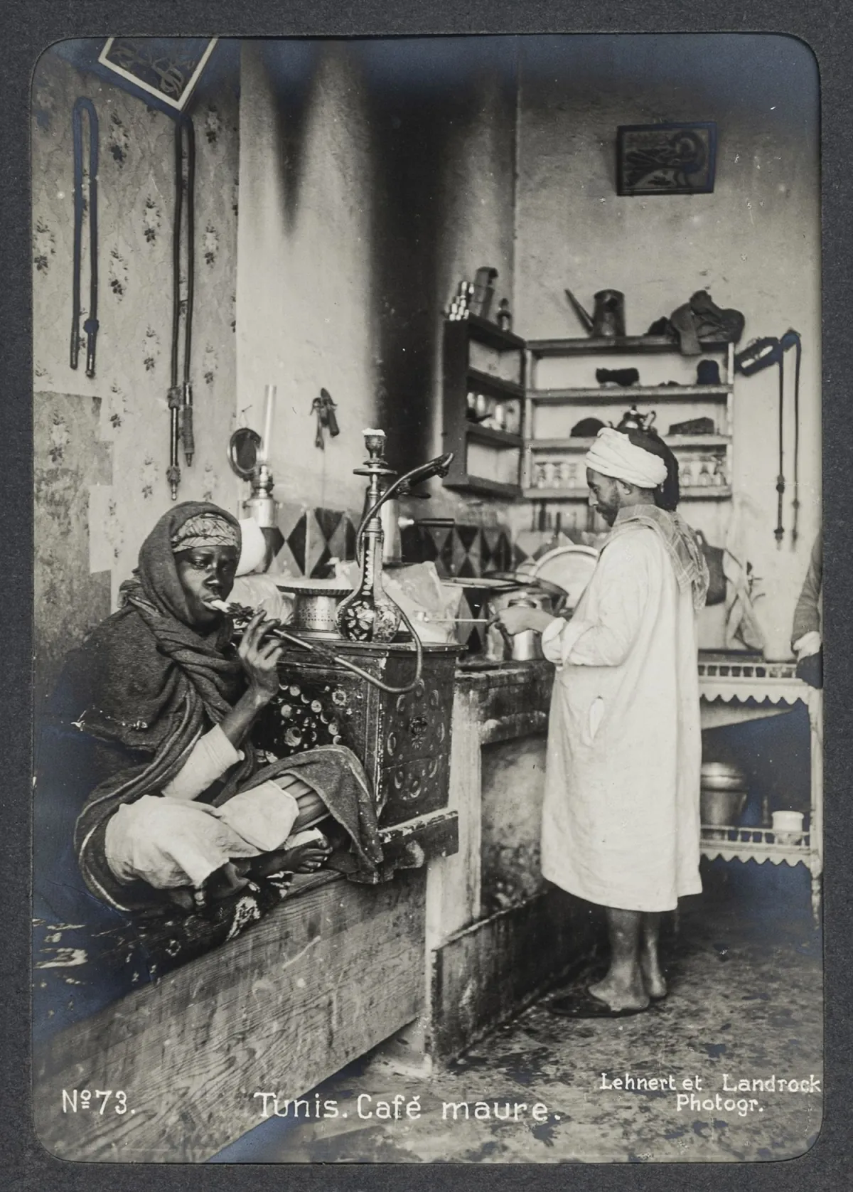 地中海 – Lehnert & Landrock。1909年地中海之旅（封面标题），含50张原始照片的相册。Vintages。明胶银盐。