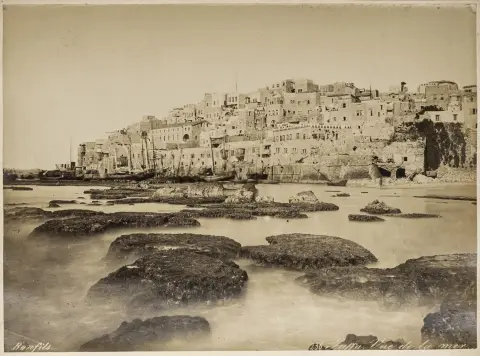 Palestiina – Bonfils, Félix. Kokoelma 11 alkuperäisvalokuvaa. Vintages. Albumiinivedokset. Kiinnitetty. Noin 1880. Vedokset: noin 21 x 27 cm....