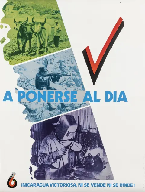 APO og modkultur – samling af 20 plakater fra Den Sandinistiske Befrielsesfront. Nicaragua. 1980'erne. Mest offset. Forskellige formater.