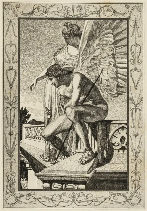 Apulejus – Amor og Psyche. Et eventyr af Apulejus. Oversat fra latin af Reinhold Jachmann. Illustreret med 46...