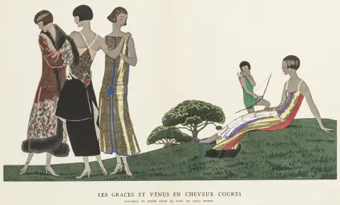 Art déco – Gazette du Bon Ton. Arts, modes & chronique. Jean Labusquière, direktør. Årgang 7 (juli 1924 - december 1925). Hæfte 1-6 og…
