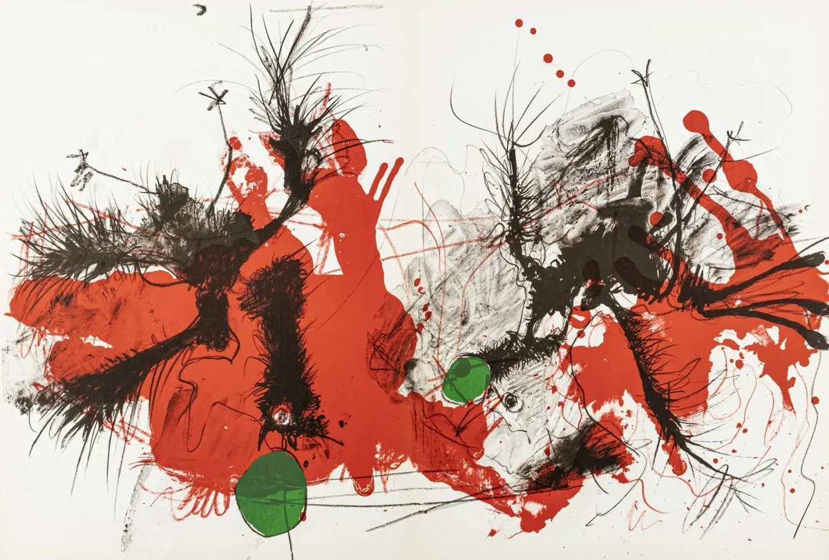 Derrière le miroir。该系列9期 – 含大量原版石版画和插图。巴黎，Maeght，1966-1970年。38 x 28厘米。…