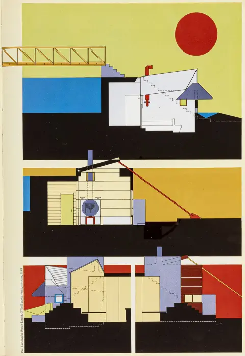 Design – Radice, Barbara. Terrazzo. Architecture & Design. Nr. 1-10 og 12. Milano, Terrazzo, 1988-1996. 34 x 24,5 cm. Farveillustrerede…