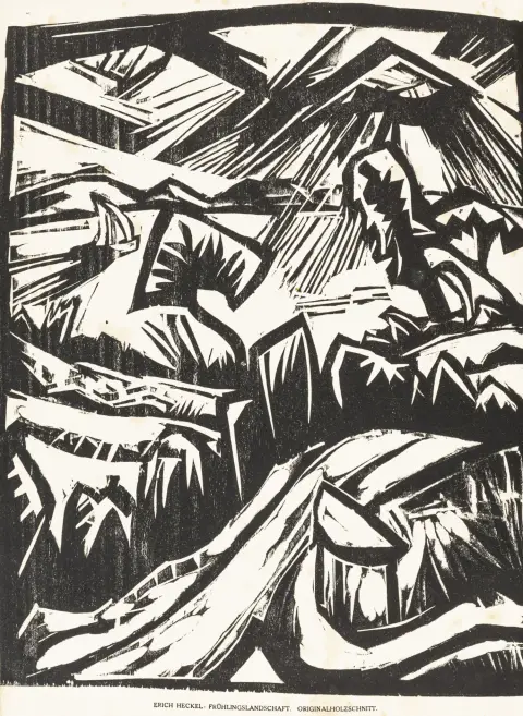 Ekspressionisme – Das Kunstblatt. II. årgang 1918. Udgivet af Paul Westheim. Med 12 originale grafiske blade og talrige illustrationer.