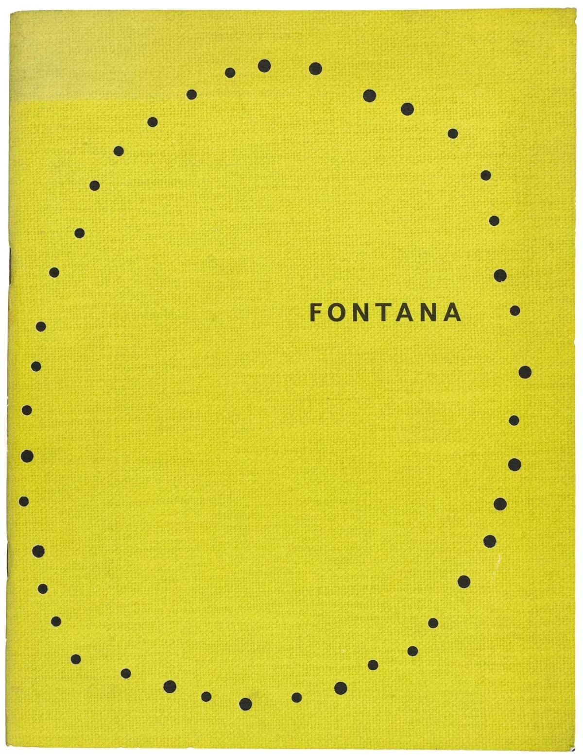 Fontana, Lucio – Lucio Fontana. Catalogo della mostra «Ten Paintings of Venice» alla Martha Jackson Gallery, New York 1961. Con 11…