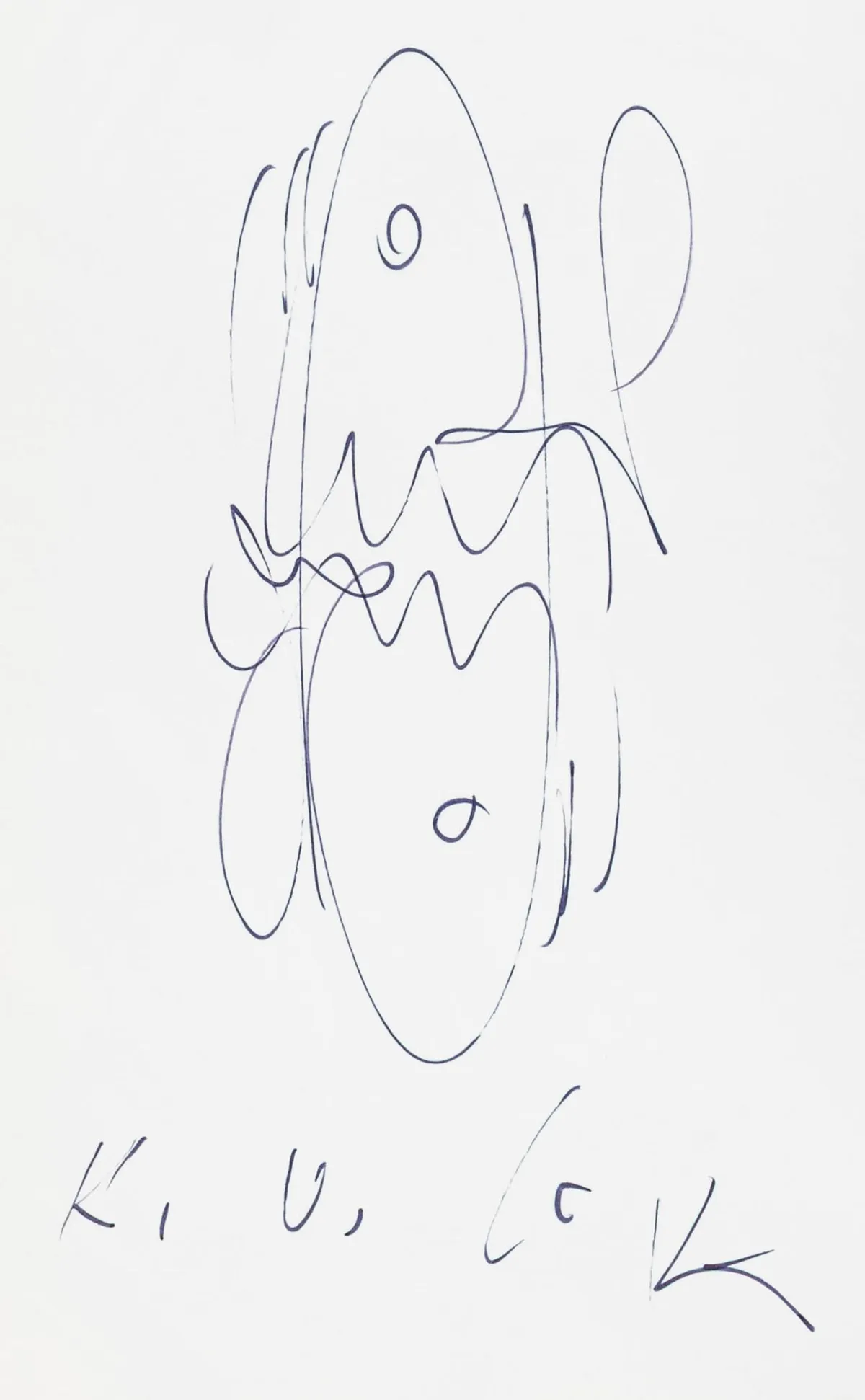 格茨，卡尔·奥托 – 6件作品合集，其中3件含题赠及圆珠笔或墨水原画。1985-2000年。29.5 x 23厘米…
