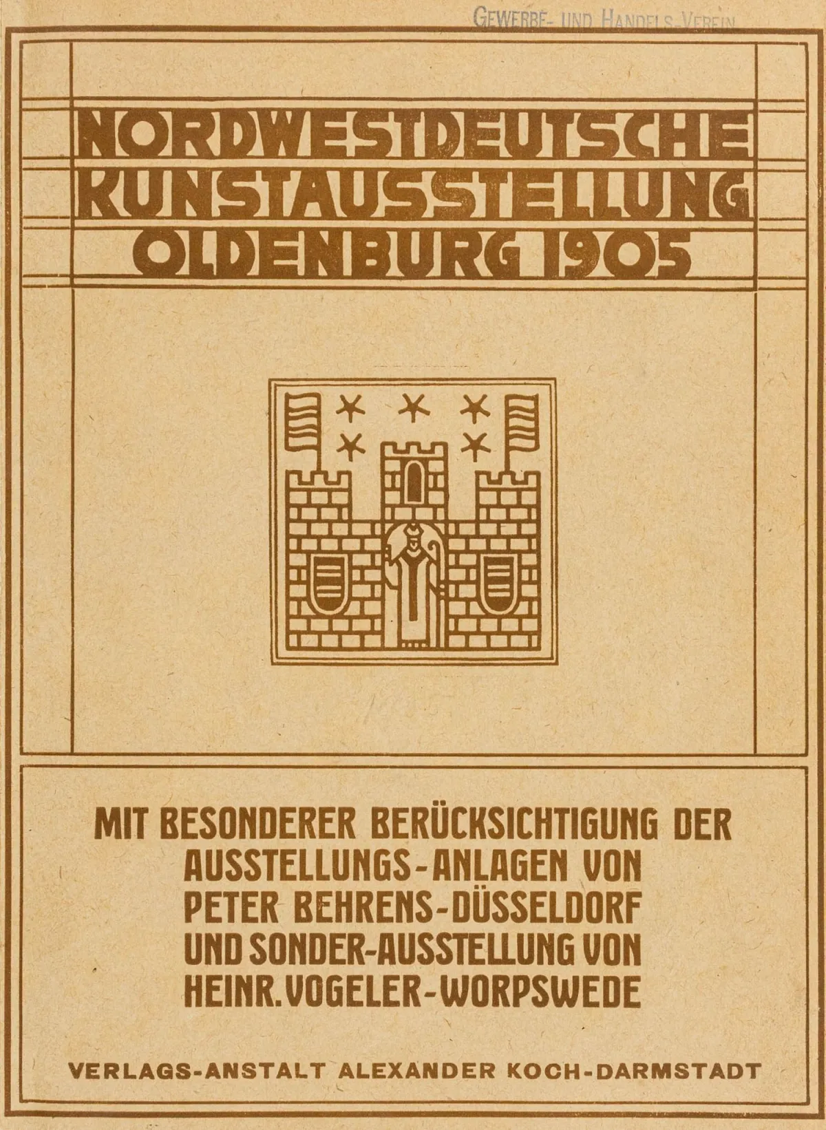 Koch, Alexander（编）– 1905年奥尔登堡西北德艺术展览。特别关注……的展览设施