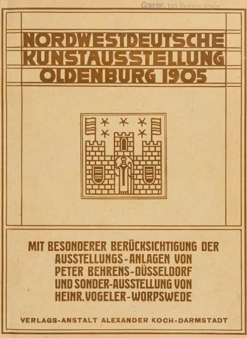 Koch, Alexander (red.) – Nordvesttysk kunstudstilling Oldenburg 1905. Med særligt hensyn til udstillingsanlæggene af…