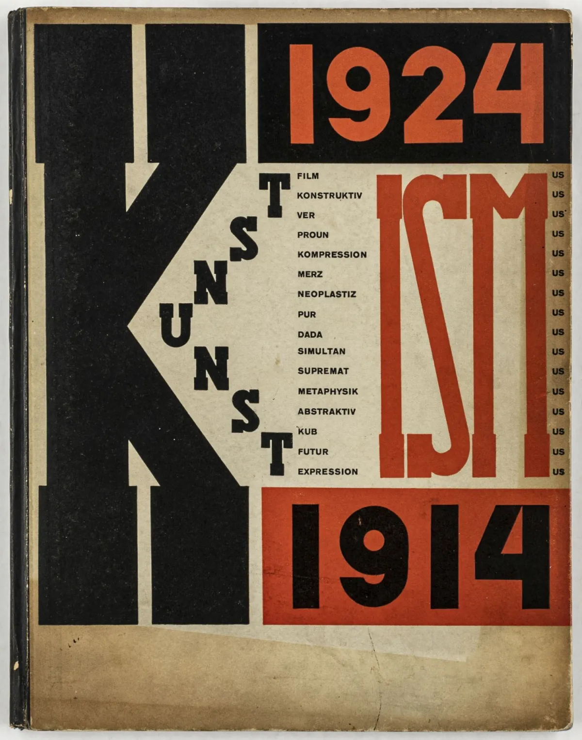 Lissitzky, El und Hans Arp – Die Kunstismen. - Les ismes de l'art. - The isms of art. S 76 fotografickými ilustracemi. Curych,…