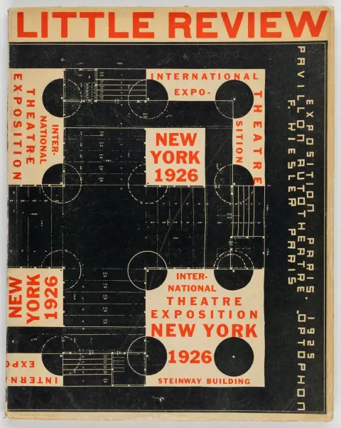 The Little Review – Vinter 1926, bind XI, nr. 2: The International Theatre Exposition New York 1926. Organiseret af F(riedrich) Kiesler,…
