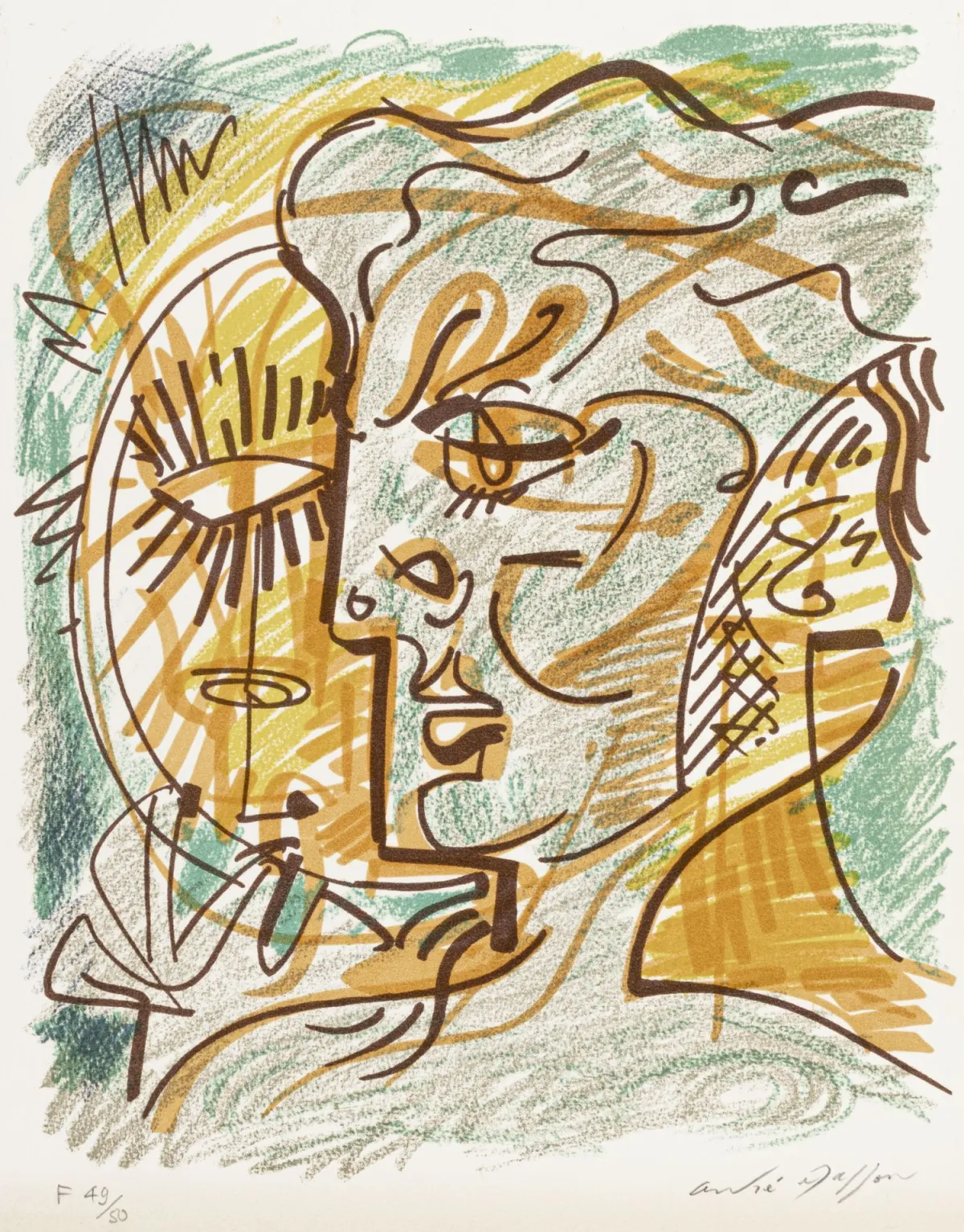 Masson, André – Passeron, Roger。André Masson. Gravures 1924-1972。Fribourg, Office Du Livre, 1973。内含：4幅签名编号彩色石版画及…