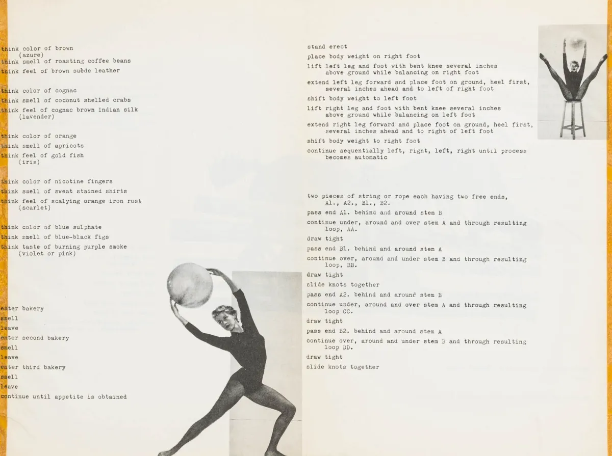 Patterson, Benjamin – Methods & Processes。6页经折装带插图。巴黎，Patterson，1962年。27 x 18,5厘米。印刷…