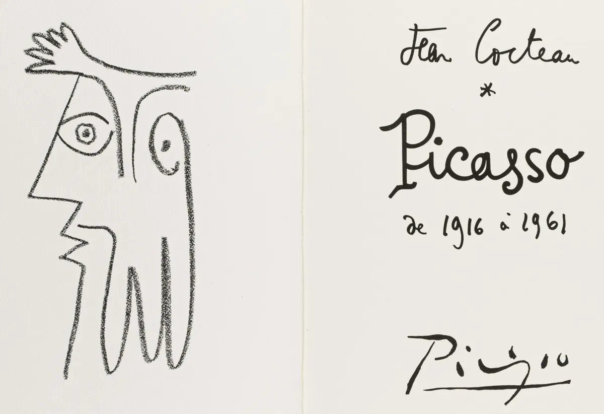 Picasso, Pablo – Cocteau, Jean。Picasso de 1916 à 1961。含24幅毕加索原版石版画（8幅整页，2幅双页）。…
