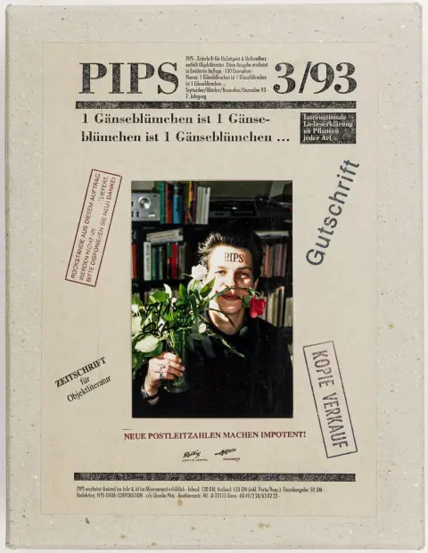 Pütz, Claudia (red.) – PIPS. Tidsskrift for unzeitgeist & unkommerz. Ni kasser i serien. Med overordentligt mange, delvist farvede og signerede bilag.