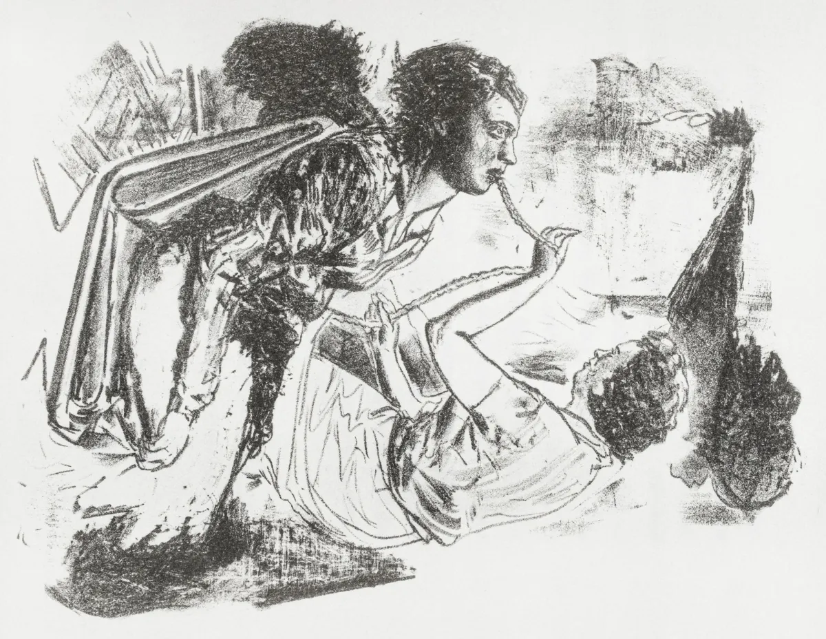 Rauch, Neo – Strauss, Botho. Der Mittler. С 8 полноформатными литографиями по меловым рисункам Нео Рауха. Мюнстер, Kleinheinrich, ...