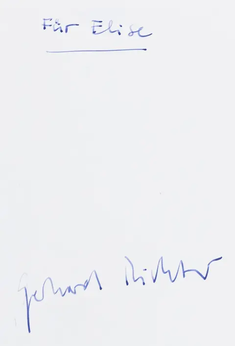 Richter, Gerhard – Abstraktes Bild 825-11. 69 detaljer. Med 69 farvetavler. Frankfurt, Insel, 1996. Uden paginering. 18,5 x 12 cm. Farveillustreret originalt kartonbind.