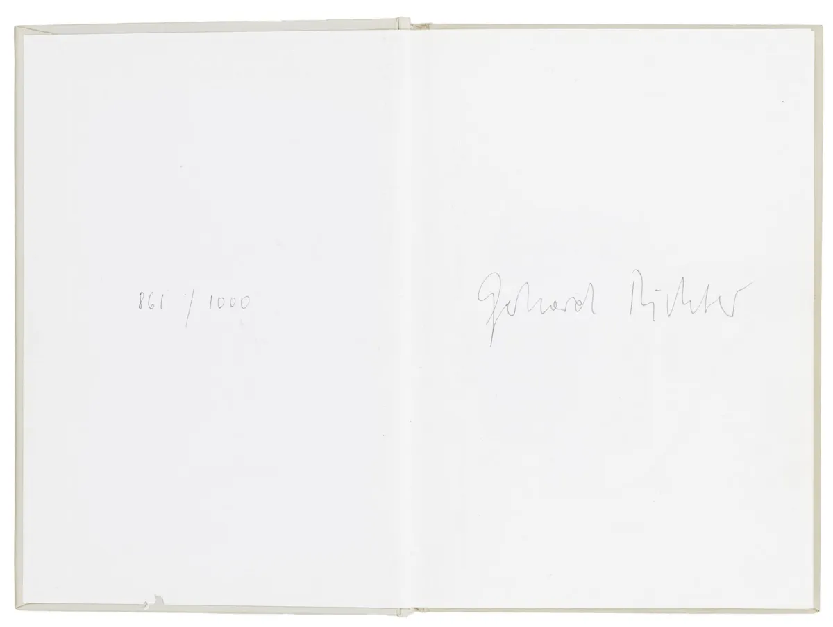 Richter, Gerhard – Sils. Redigeret af Hans-Ulrich Obrist med en tekst af Peter André Bloch. Med talrige illustrationer efter…
