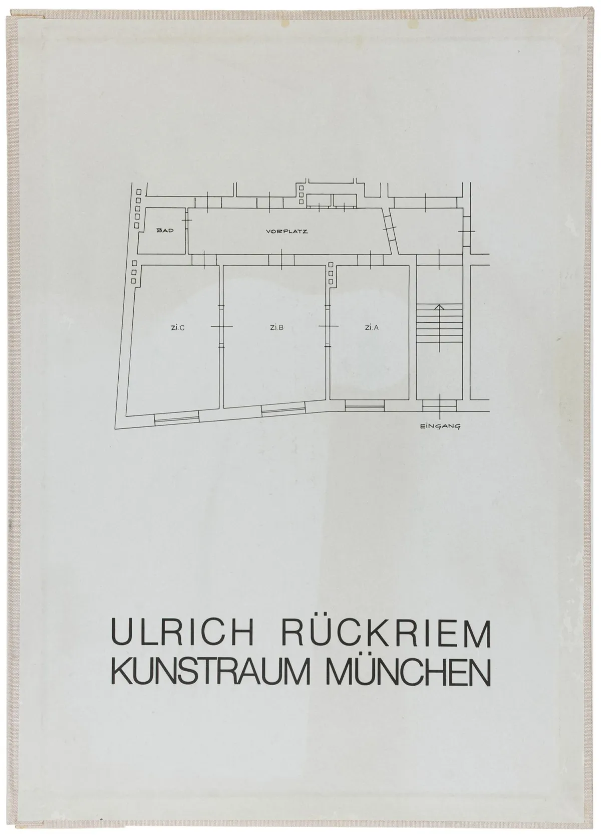 Rückriem, Ulrich – Kunstraum München。含27幅胶印版画和2张索引页。慕尼黑，Kunstraum München，1974年