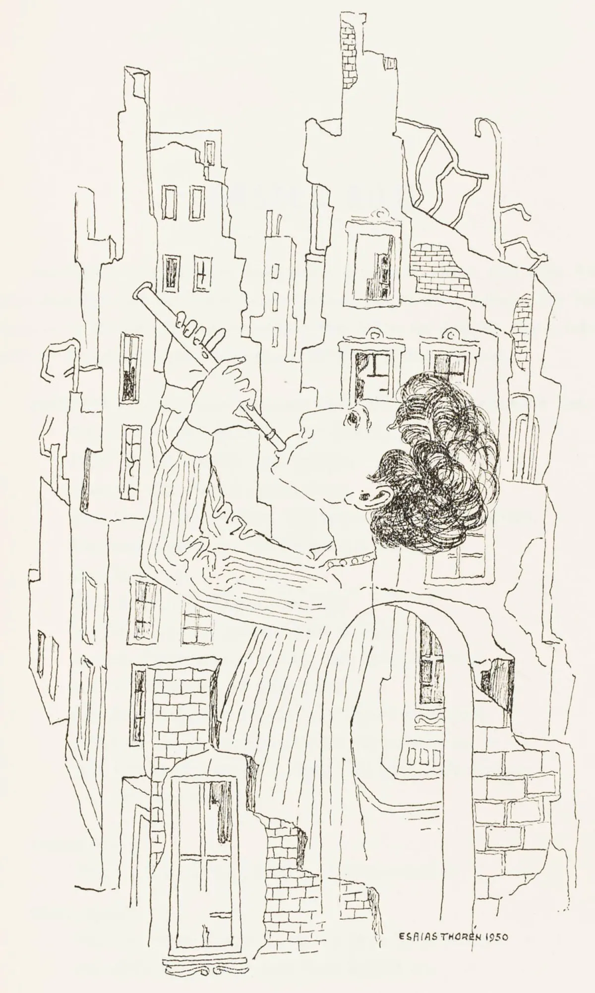 萨克斯，内莉 – Eli。以色列苦难之谜剧。含E. Thore整页插图。马尔默，Forssell，1951年。74页，1叶。…
