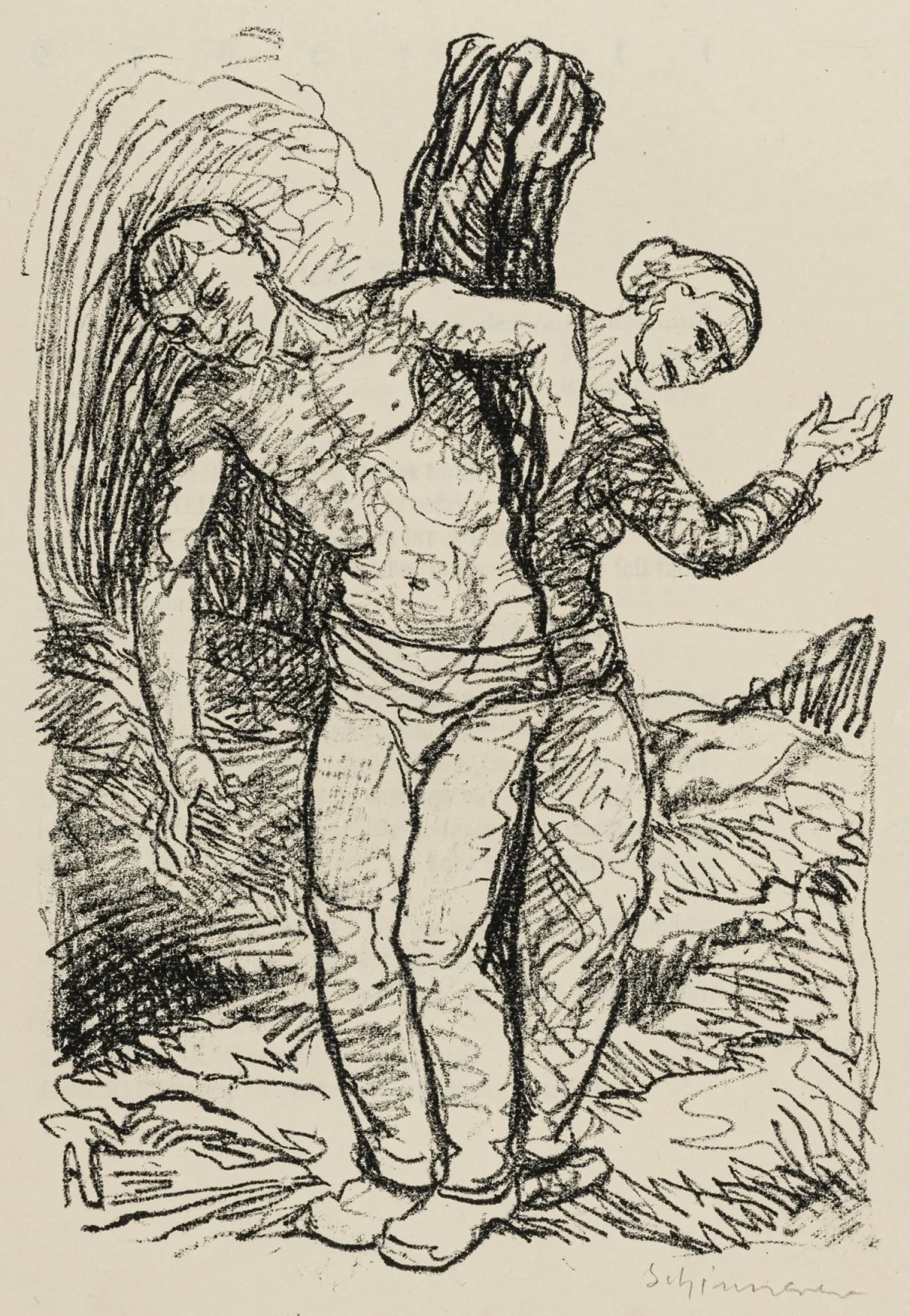 Strindberg, August – 父亲。一部悲剧。附12幅Adolf Schinnerer签名的整页原版石版画。柏林,Reiß,