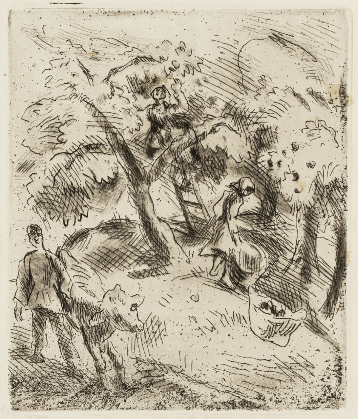瓦尔泽，罗伯特 – 《Seeland》。附卡尔·瓦尔泽5幅原创铜版画。苏黎世，Rascher，1919年。247页。24.5 x 19厘米。原装半布面…