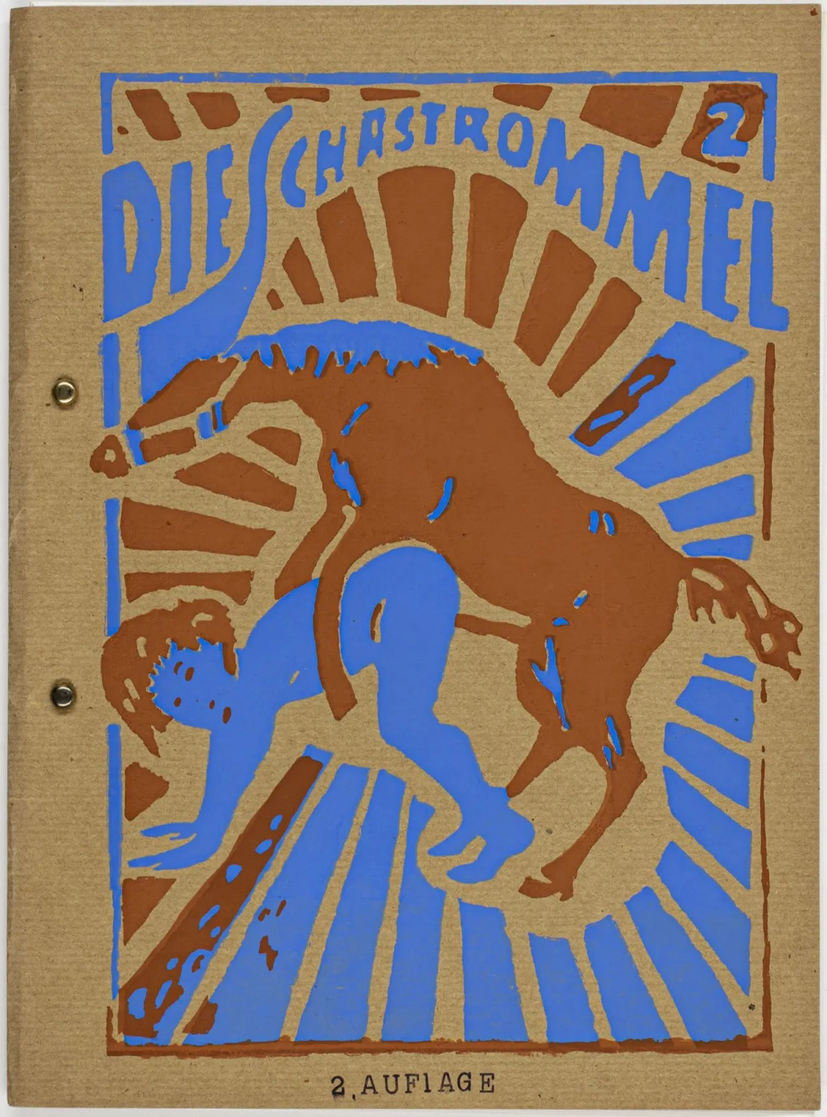 维也纳行动主义 – Brus, Günter. Die Schastrommel 第2期（第2版）和第3期。含3幅丝网印刷。