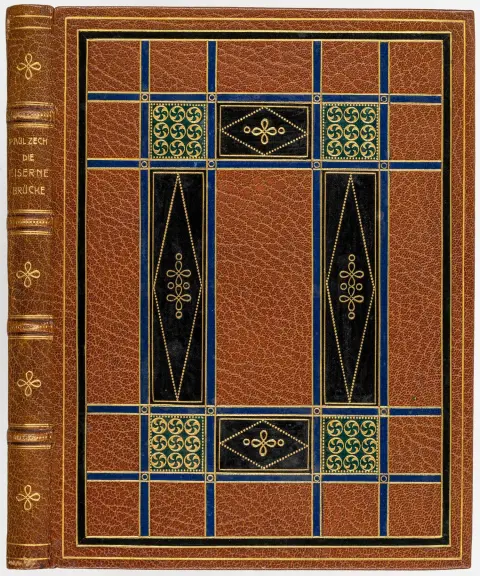 Zech, Paul – Die eiserne Brücke. Neue Gedichte. Leipzig, Verlag der Weißen Bücher, 1914. 101 s., 2 bl. 23 x 17,5 cm. Brun…